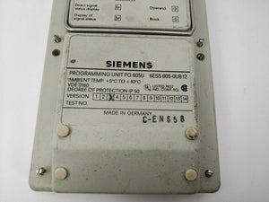 Siemens 6ES5 605-0UB12 Programming Unit PG 605U