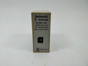 Electromatic SV250 220 Oil - Granulates Dual Level Relay