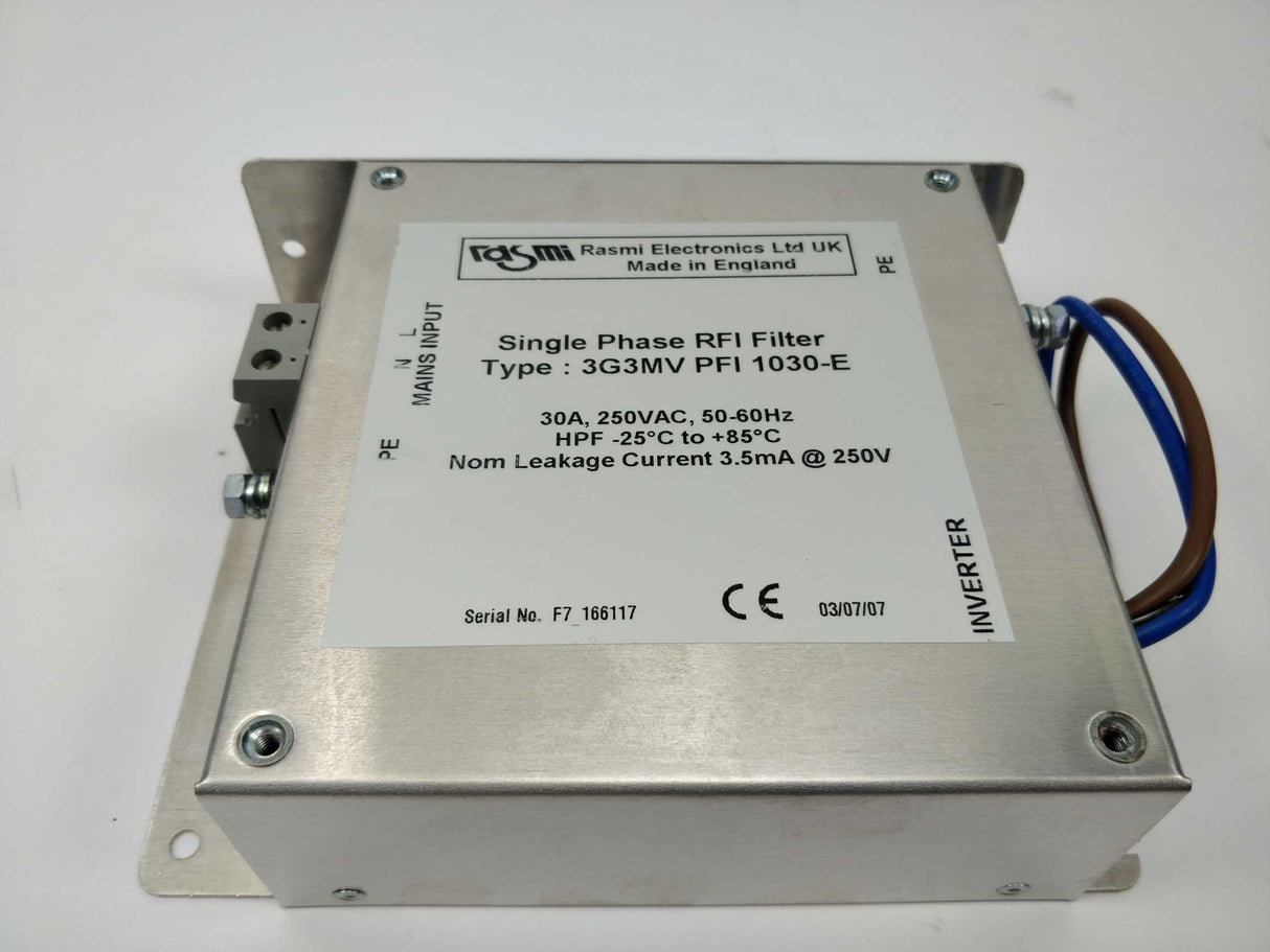 Rasmi 3G3MV PFI 1030-E Single phase RFI FILTER