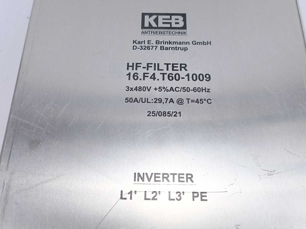 Keb 16.F4.T60-1009 HF-Filter