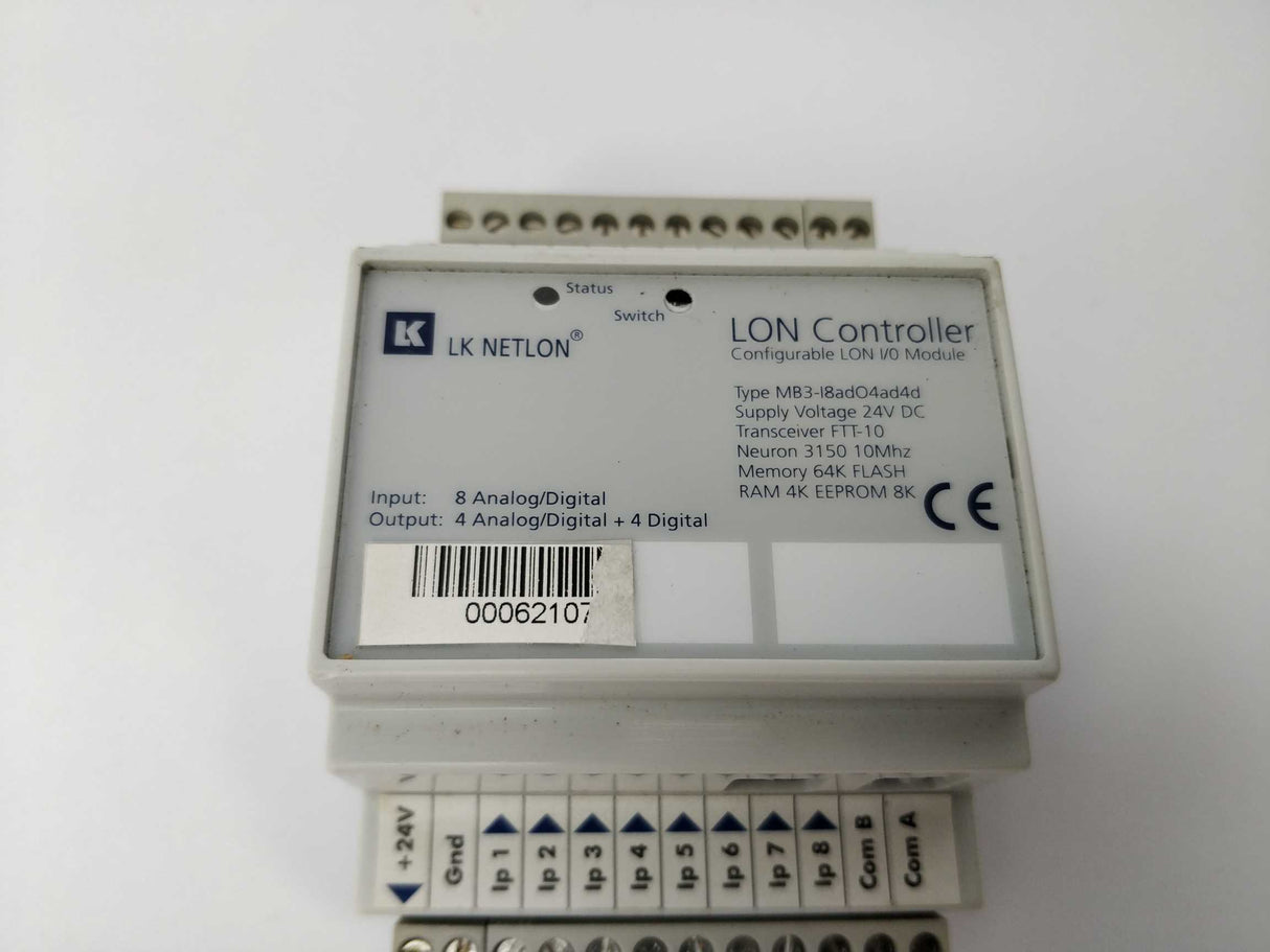 LK Netlon MB3-l8adO4ad4d Configurable LON I/O Module