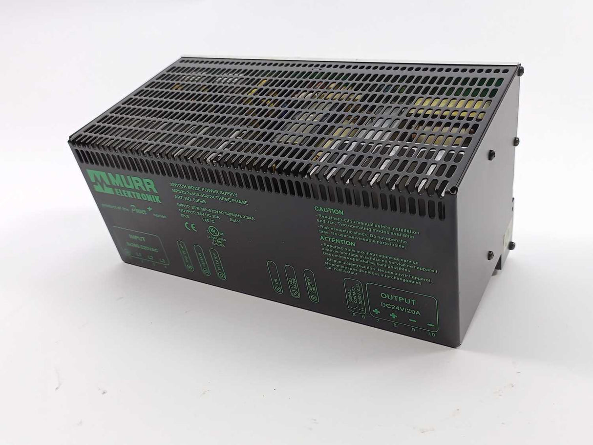 MURR Elektronik 85068 MPS20-3x400-500/24 Switch Mode Power Supply