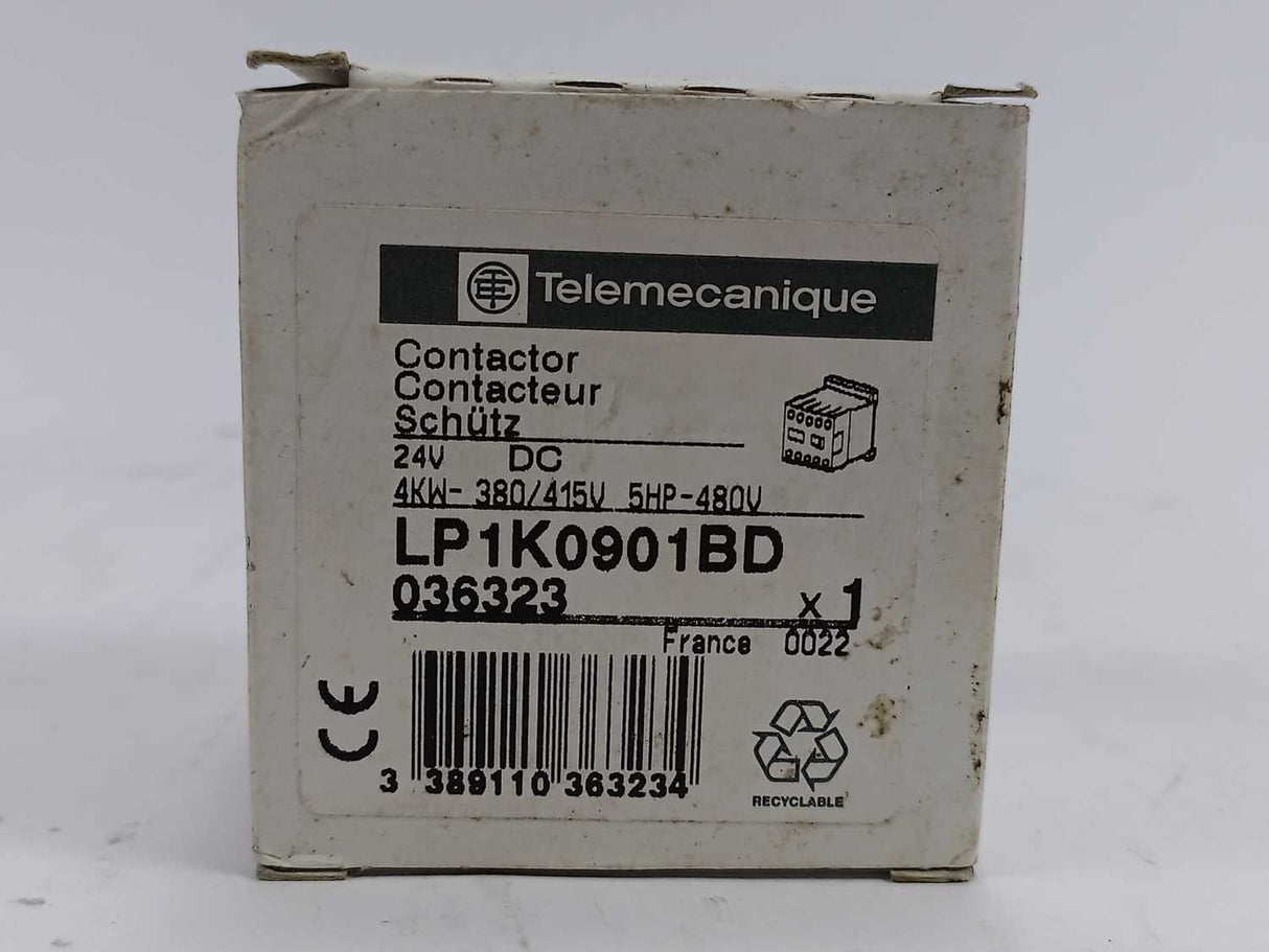 TELEMECANIQUE LP1K0901BD Miniature Contactor 24VDC