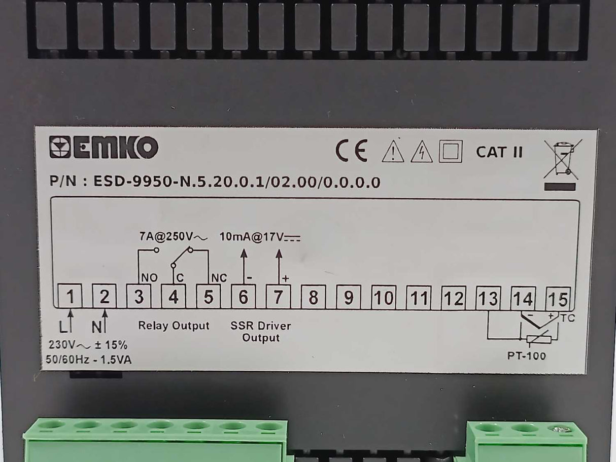 EMKO ESD-9950-N.5.20.0.1/02.00/0.0.0.0 ESD-9950-N TEMPERATURE REGULATOR