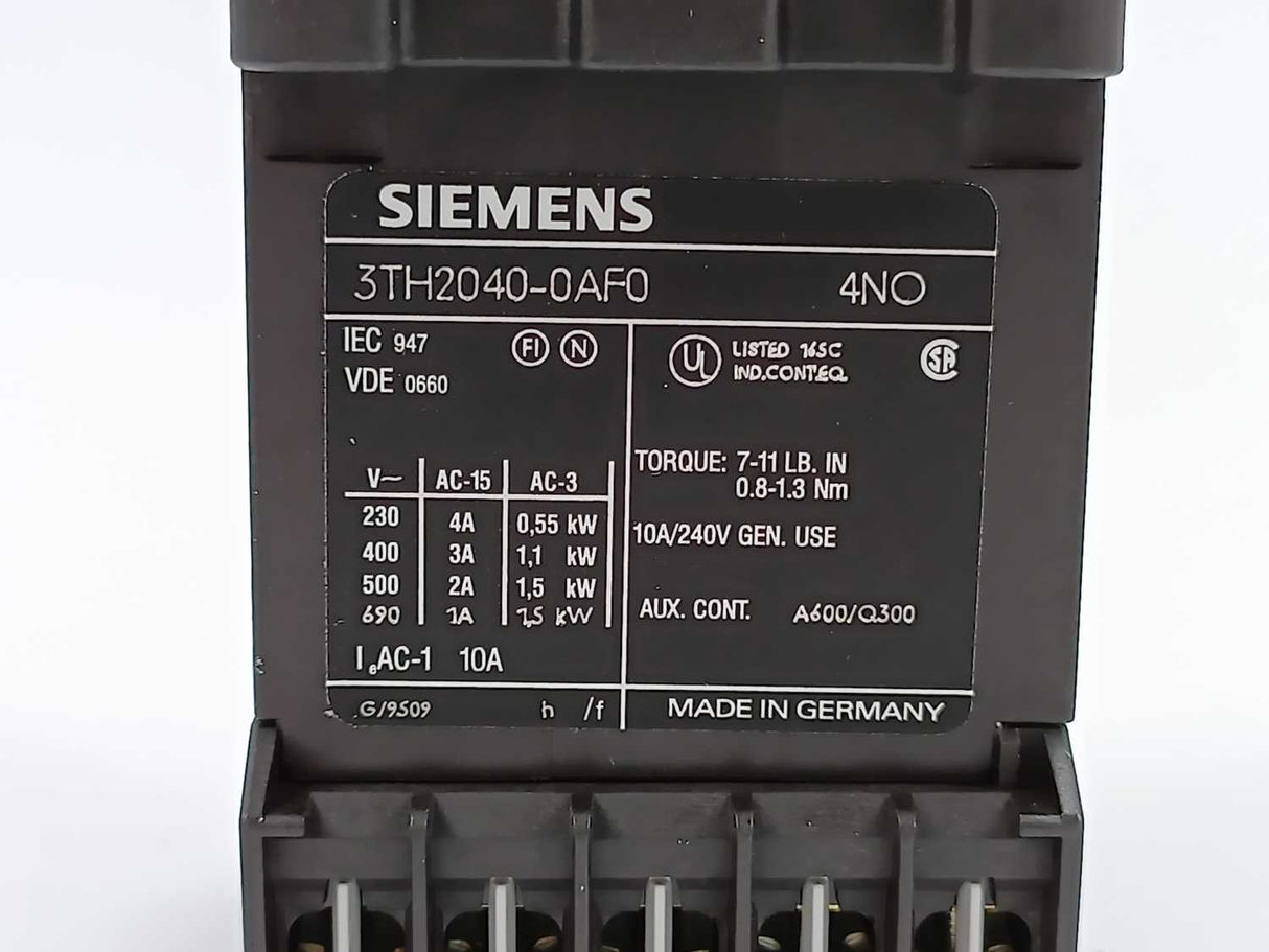 Siemens 3TH2040-0AF0 Control relay