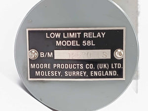 MOORE 58L B/M 12570 LS LOW LIMIT RELAY MODEL 58L