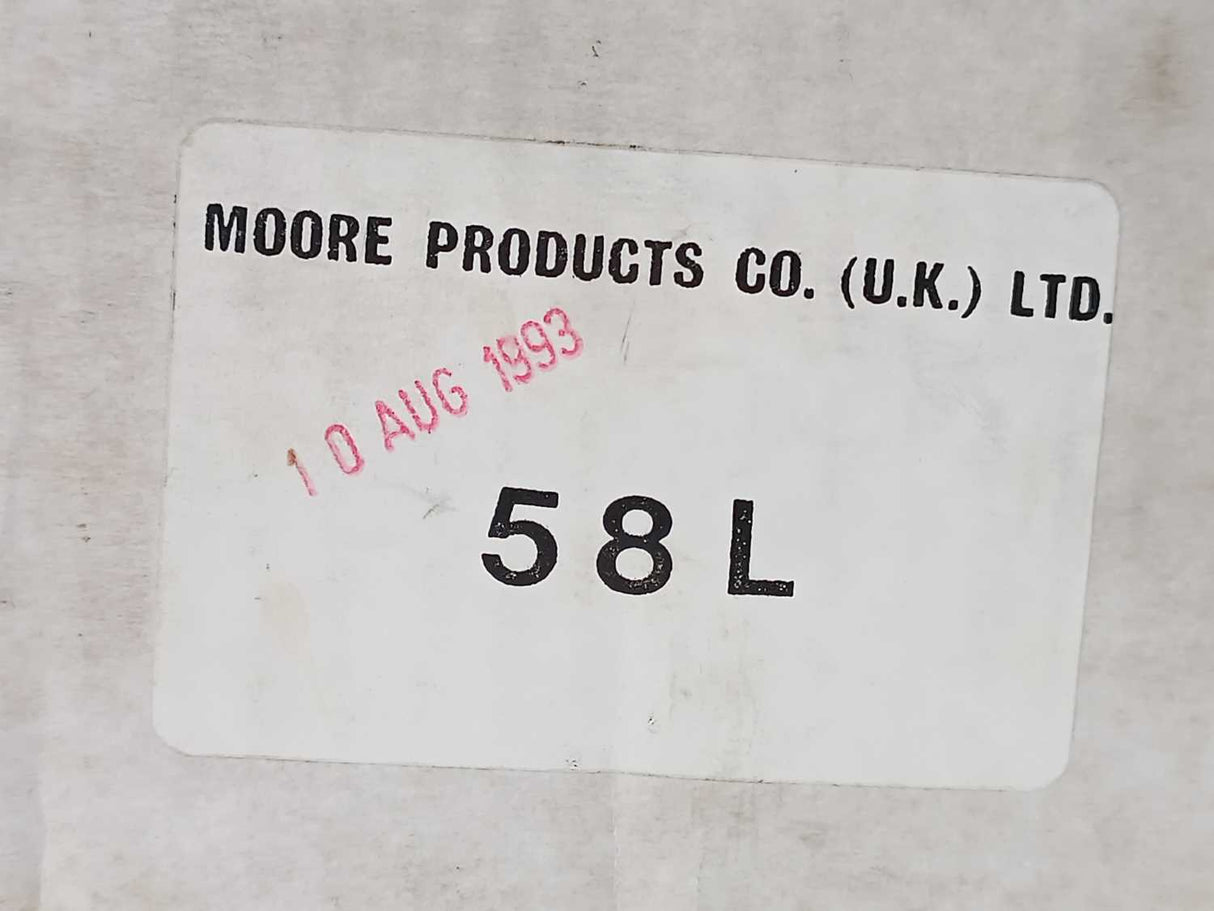 MOORE 58L B/M 12570 LS LOW LIMIT RELAY MODEL 58L