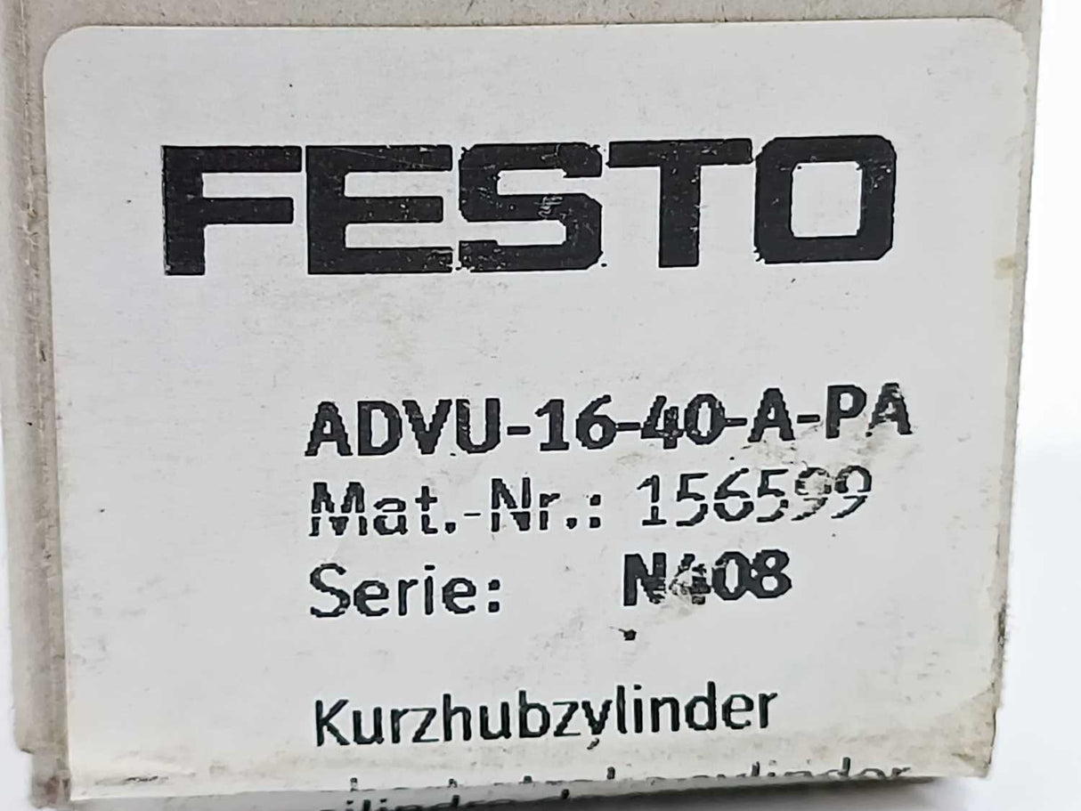 Festo 156599 Compact cylinder ADVU-16-40-A-PA SERIES N408