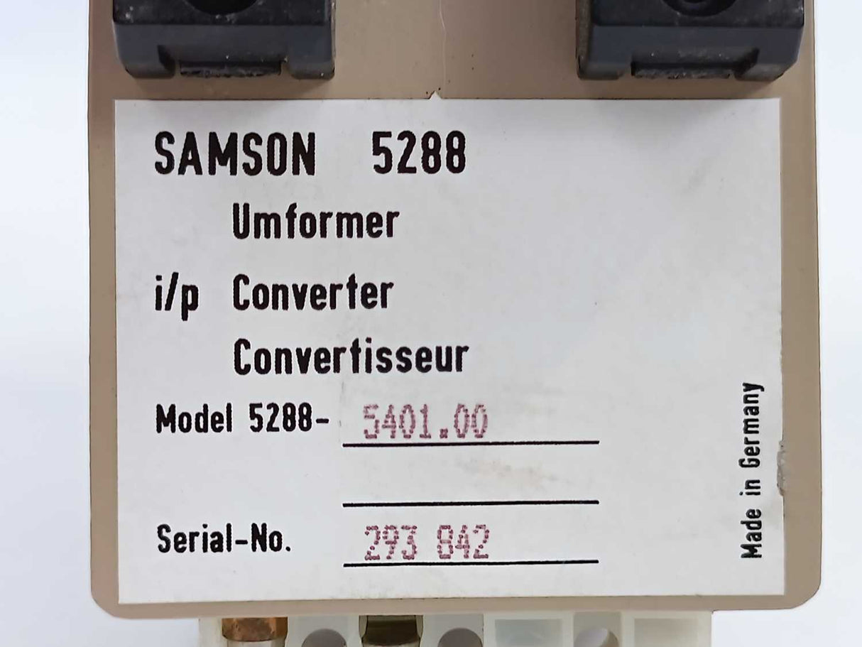 Samson 5288-5401.00 i/p Converter