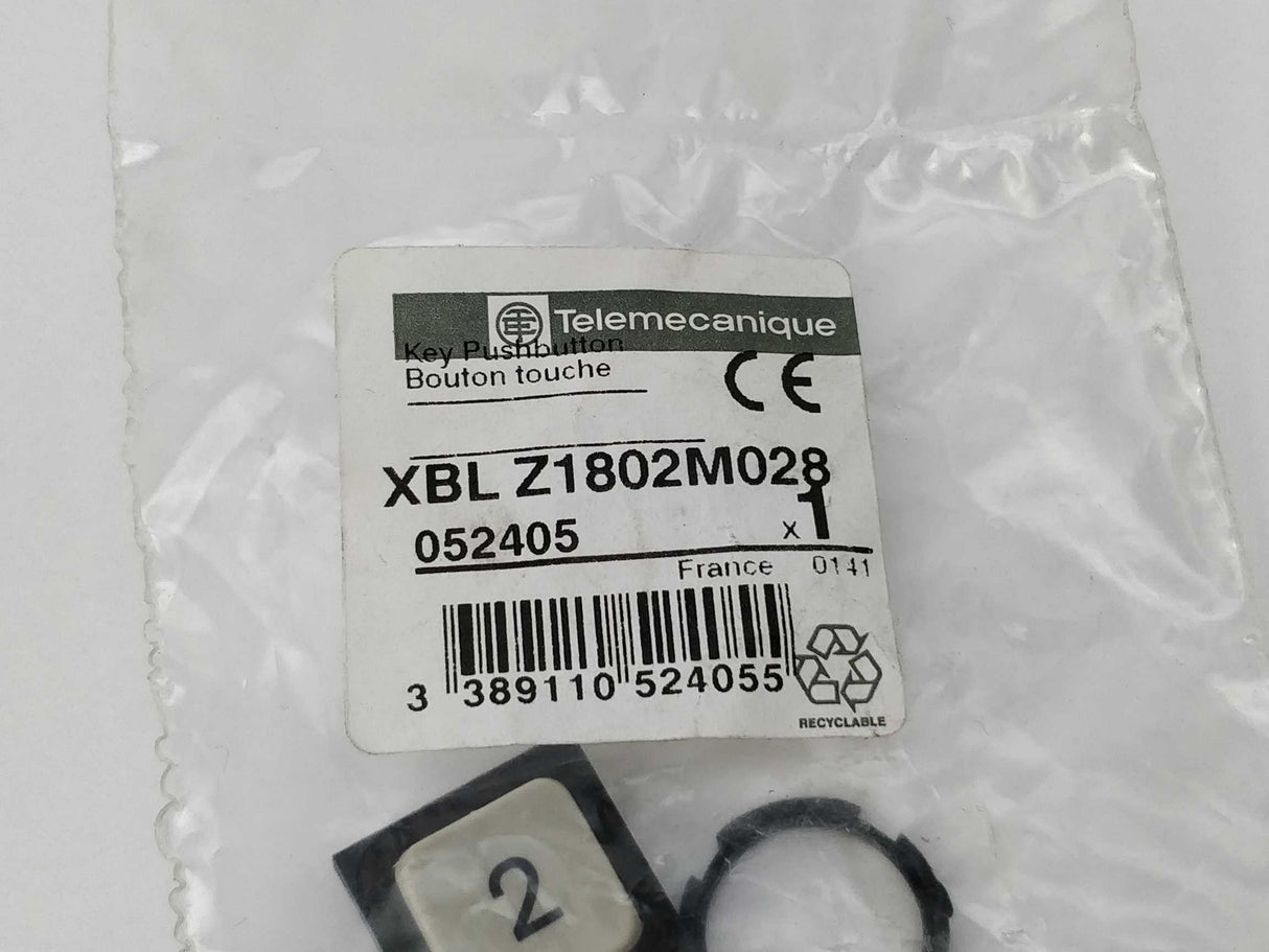 TELEMECANIQUE XBL Z1802M028 Key pushbutton 052405