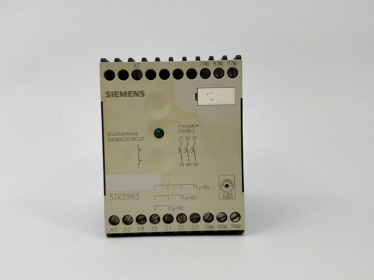 Siemens 3TK2983-0AL2 Delay Module 3 enabling circuits