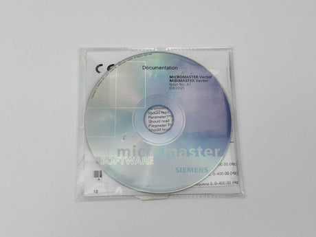 Siemens 6SE3286-2AA00 Multi-language CD MM3 Vector