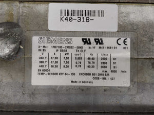 Siemens 1PH7103-2MG32-0BK0 Simotics M induction motor 7kW