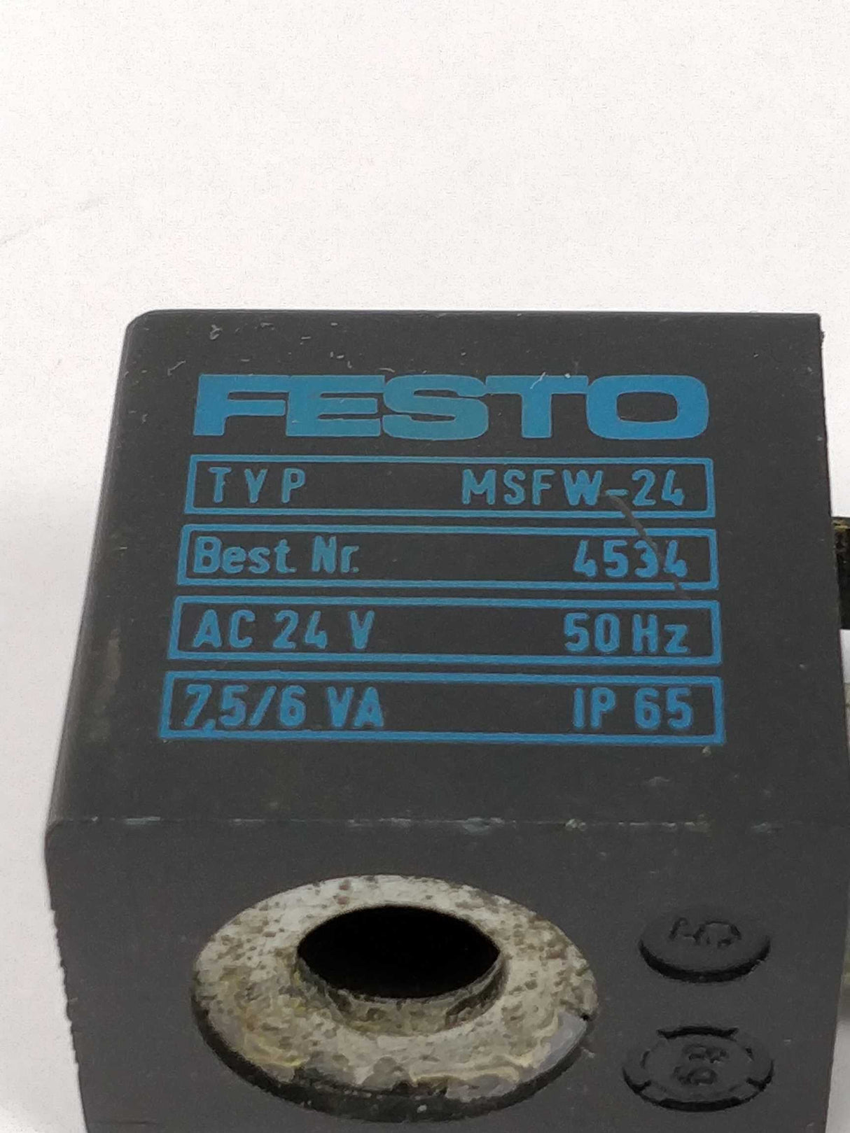 Festo MSFW-24 Solenoid coil 24VAC 50/60Hz