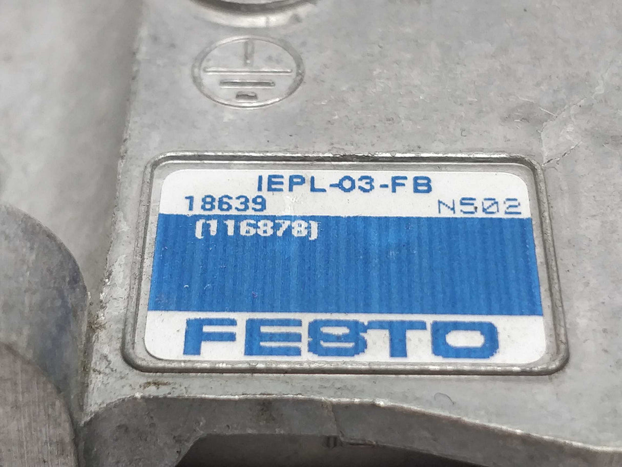 Festo 18639 IEPL-03-FB End plate