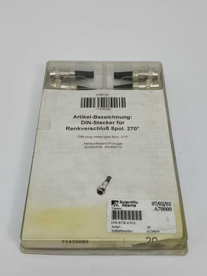 Scientific Atlanta 71430080 8pol DIN 270° Screwlock 10 Pcs.