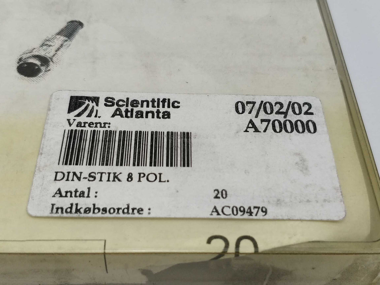 Scientific Atlanta 71430080 8pol DIN 270° Screwlock 10 Pcs.