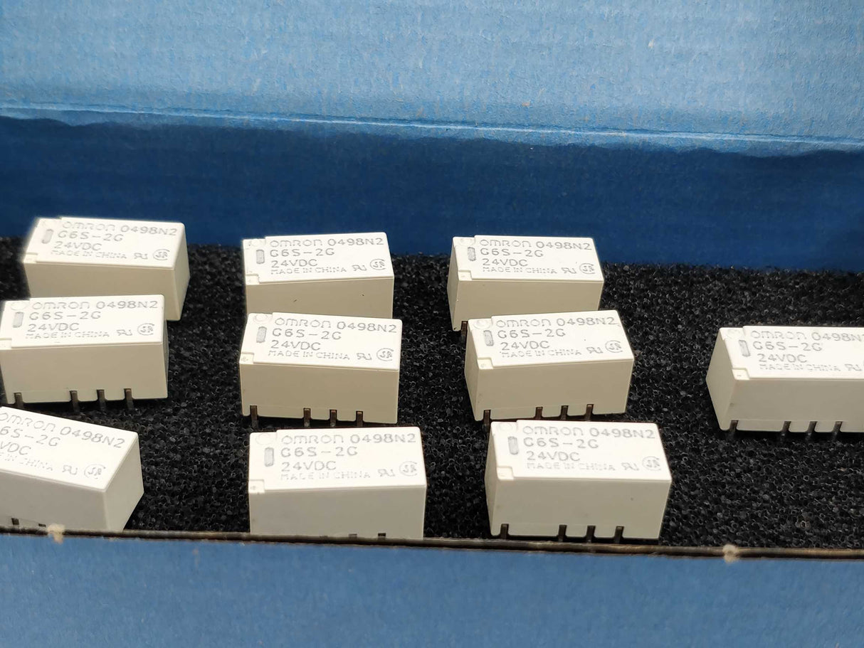 OMRON G6S-2G Low signal relay 24VDC, 10 Pcs.