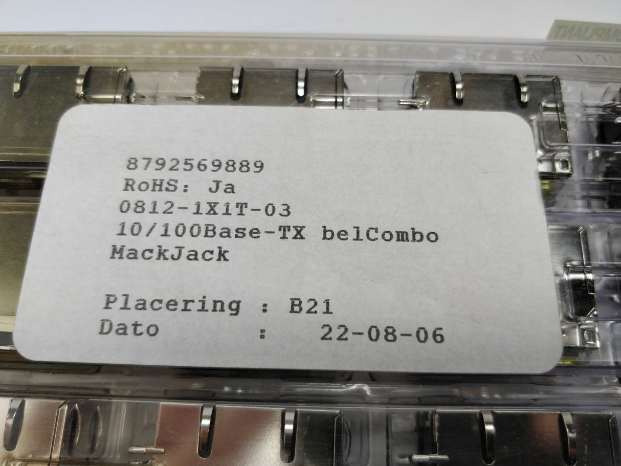 Bel Fuse Inc. 0812-1X1T-03 Telecom and Datacom Connector, 109 pcs