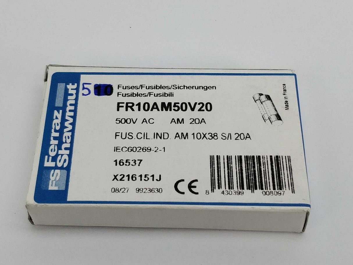 FERRAZ SHAWMUT FR10AM50V20 5 Pcs fuses