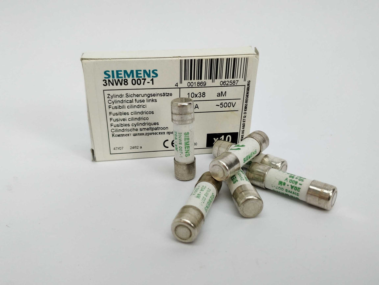 Siemens 3NW8 007-1 6 Pcs cilinder fusel links