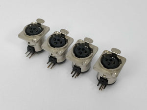 Switchcraft E3FSCB Panel Mount XLR Female Connector 4pcs