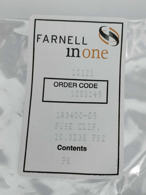 Farnell 1A3400-09. 120-5149 Fuse clip 1A3400-09. 156 Pcs