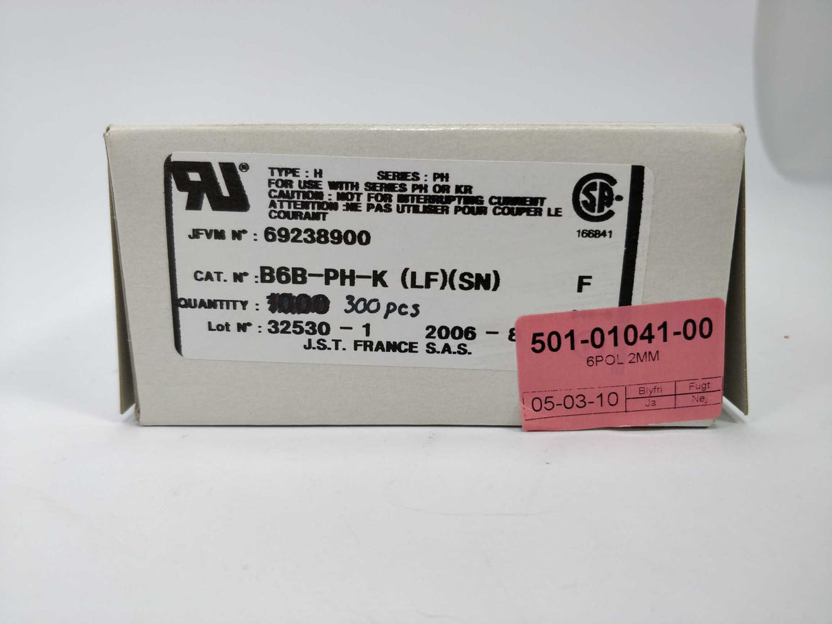 JST B6B-PH-K (LF) (SN) Connector header 300pcs