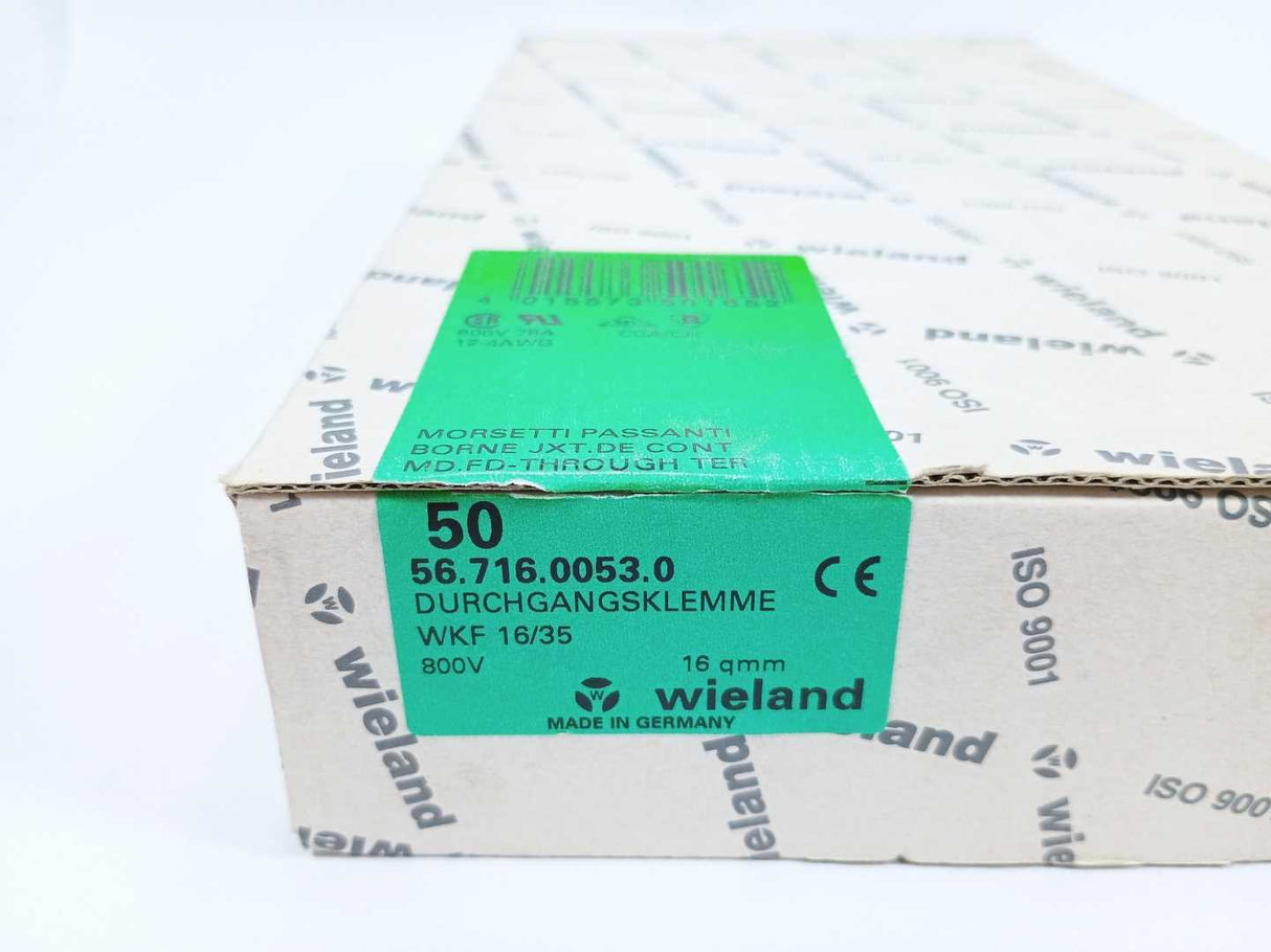 Wieland 56.716.0053.0 Feed-through terminal WKF 16/35 100pcs