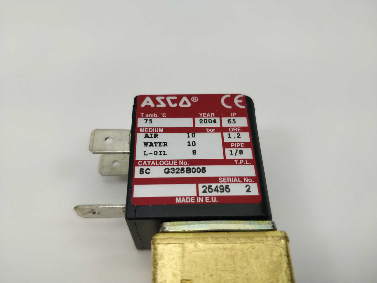 ASCO SCG325B005 SOLENOID VALES