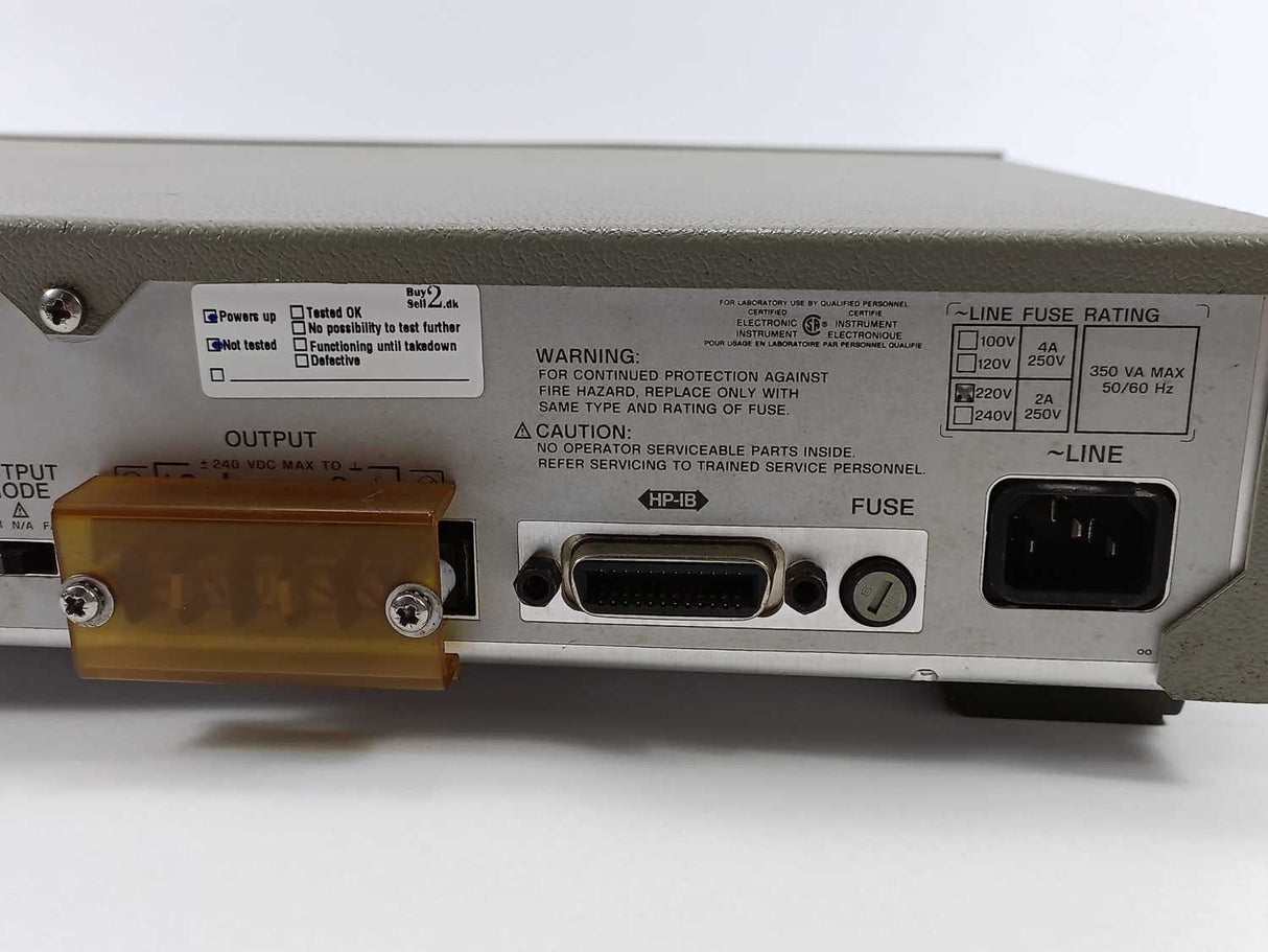 Hewlett Packard 6633A System DC Power supply