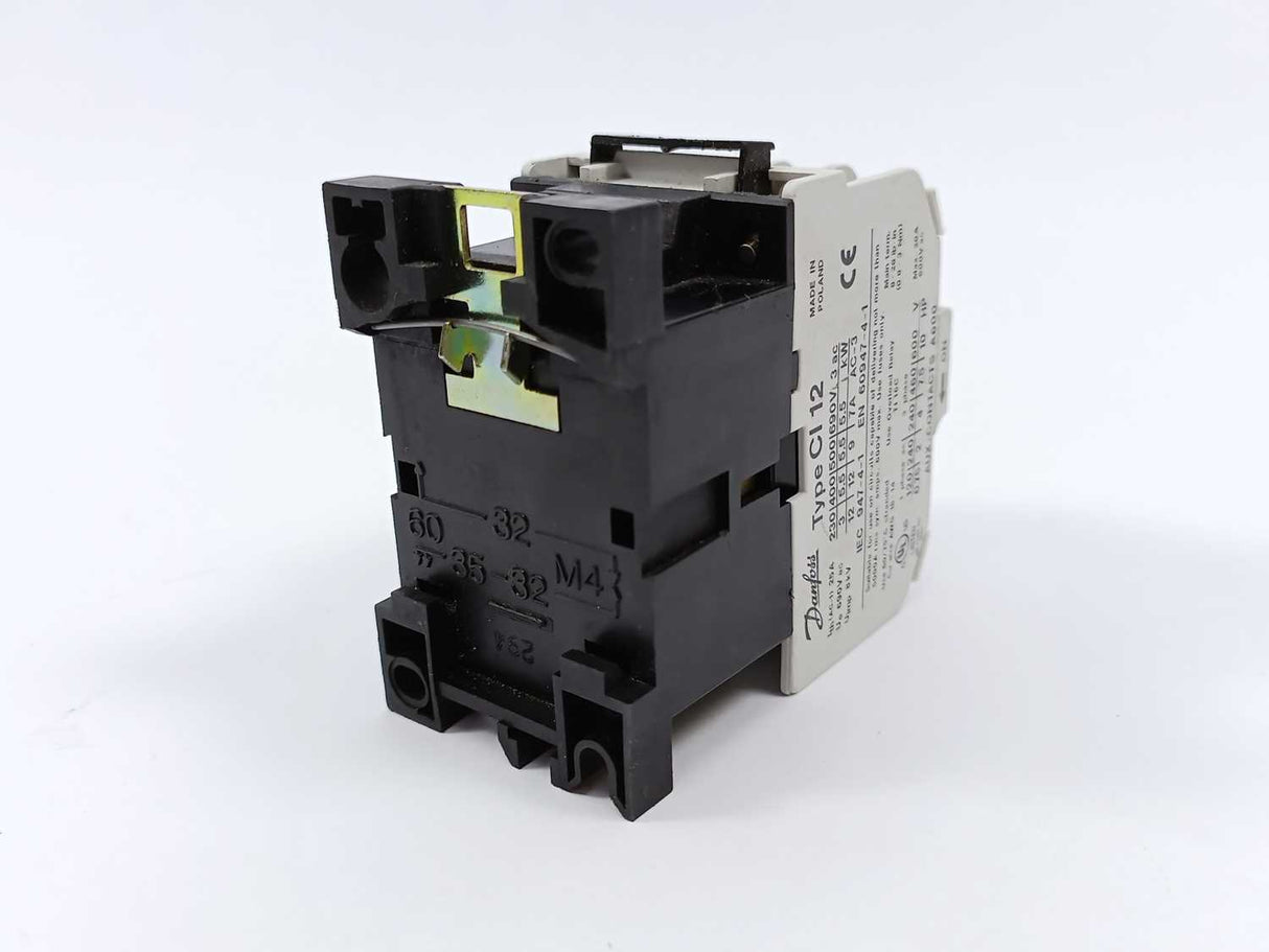 Danfoss 037H0032 Contactor Type CI 12 w/ 4 Main Contacts