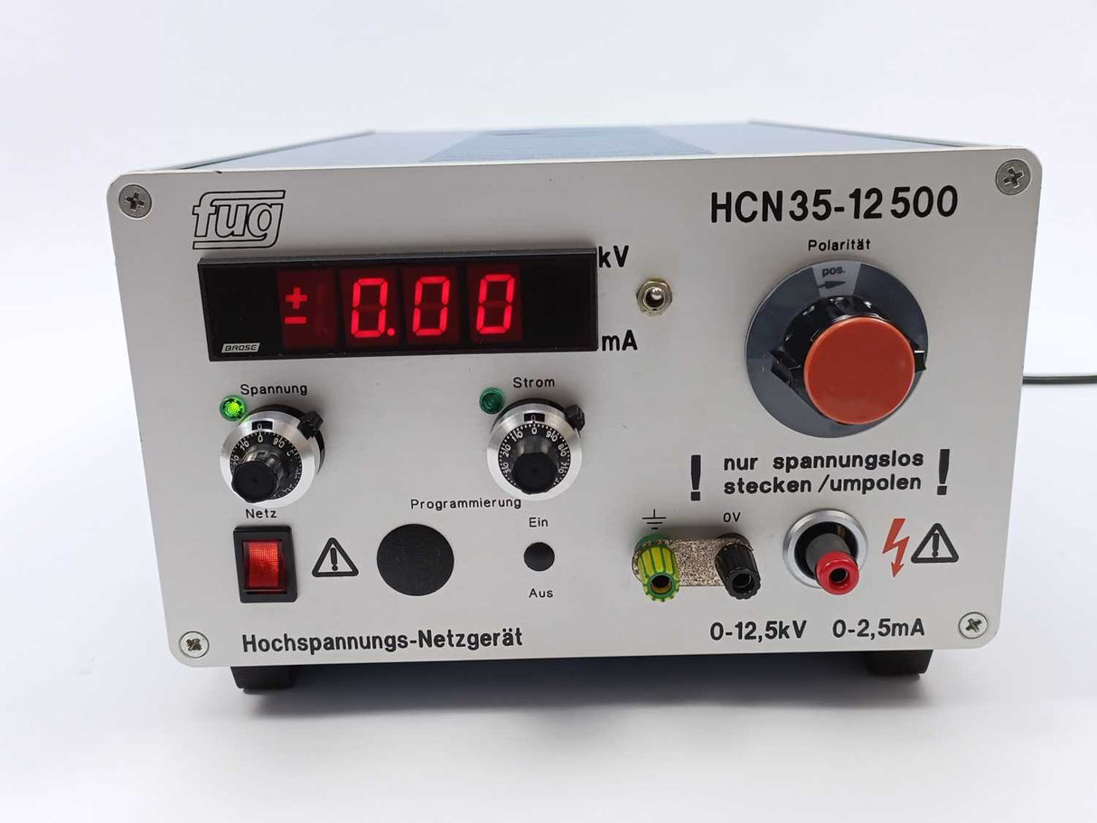 Fug HCN 35-12 500 Regulated Power Supply. 0-12,5kV, 0-2,5mA