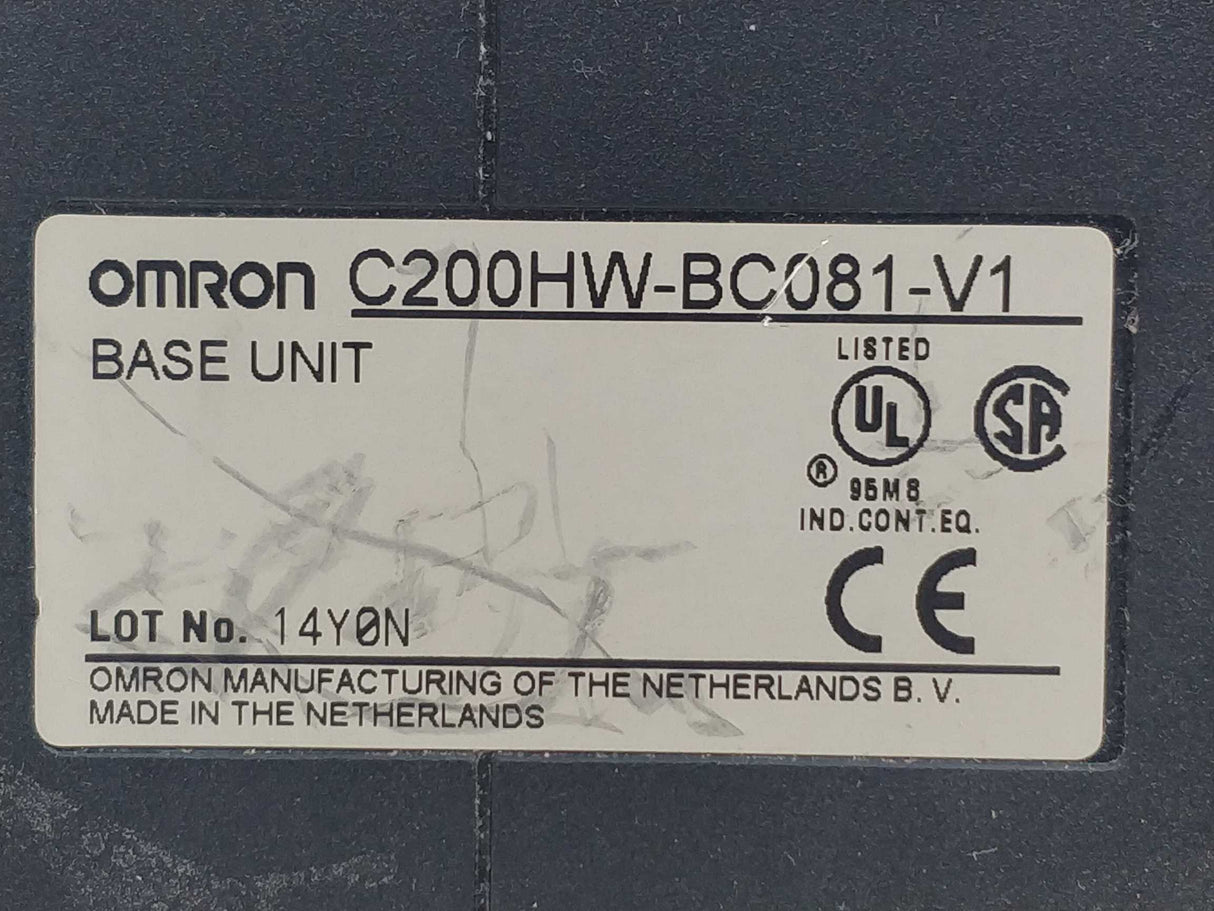 OMRON C200HW-BC081-V1 Base Unit