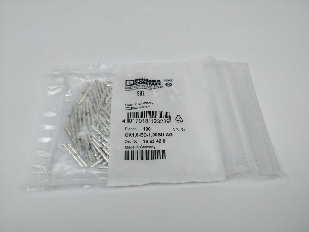 Phoenix Contact 1663420 Crimp contact 100 Pcs