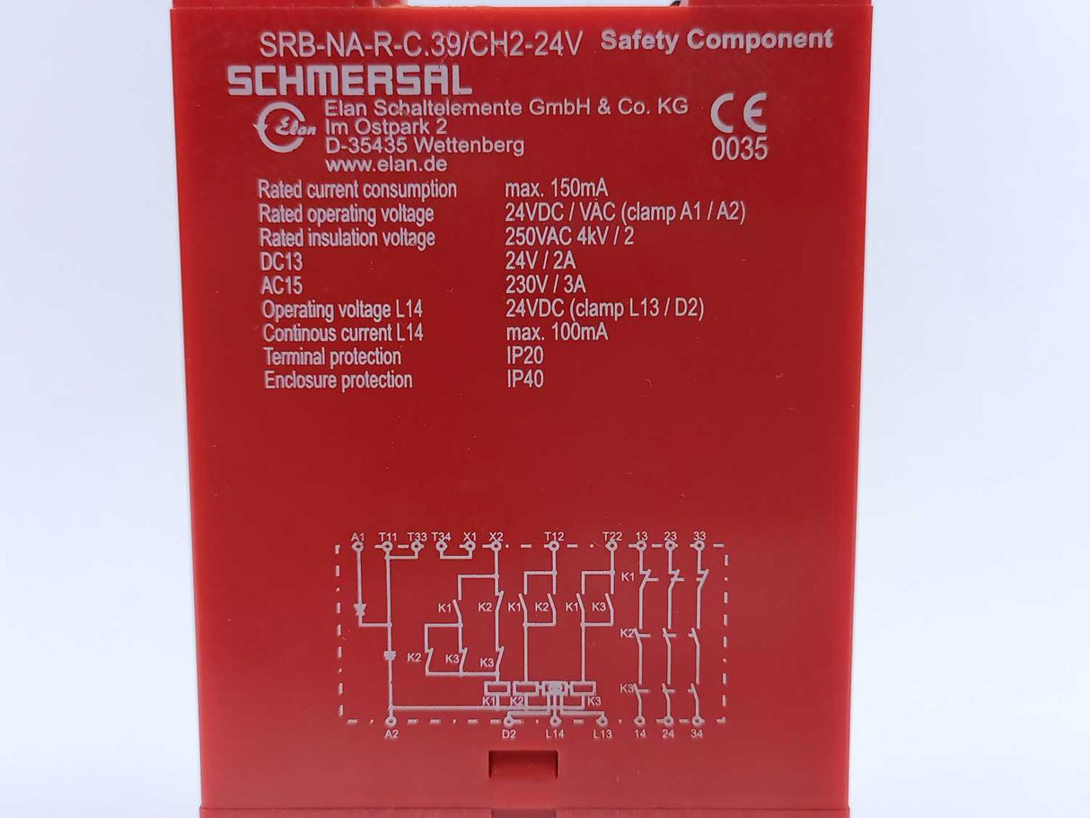 Elan SRB-NA-R-C.39/CH2a-24V Safety Relay