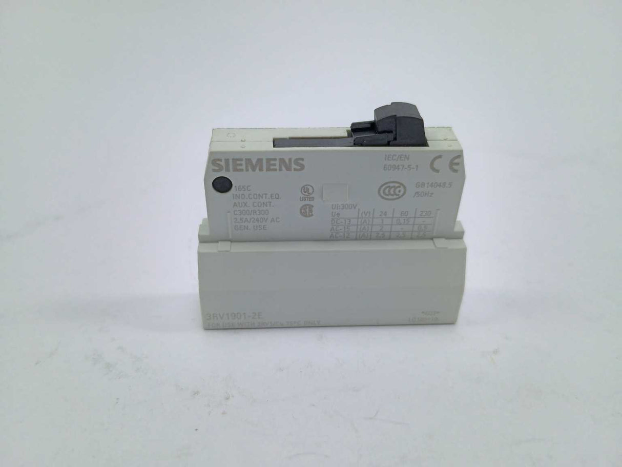 Siemens 3RV1901-2E Transverse Auxilliary Switch