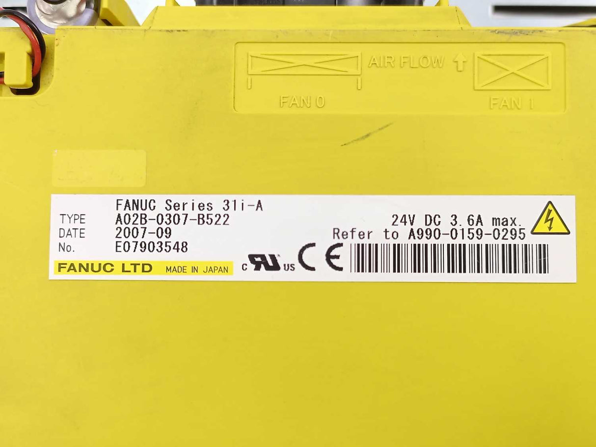 Fanuc A02B-0307-B522 Series 31i-A Display Unit