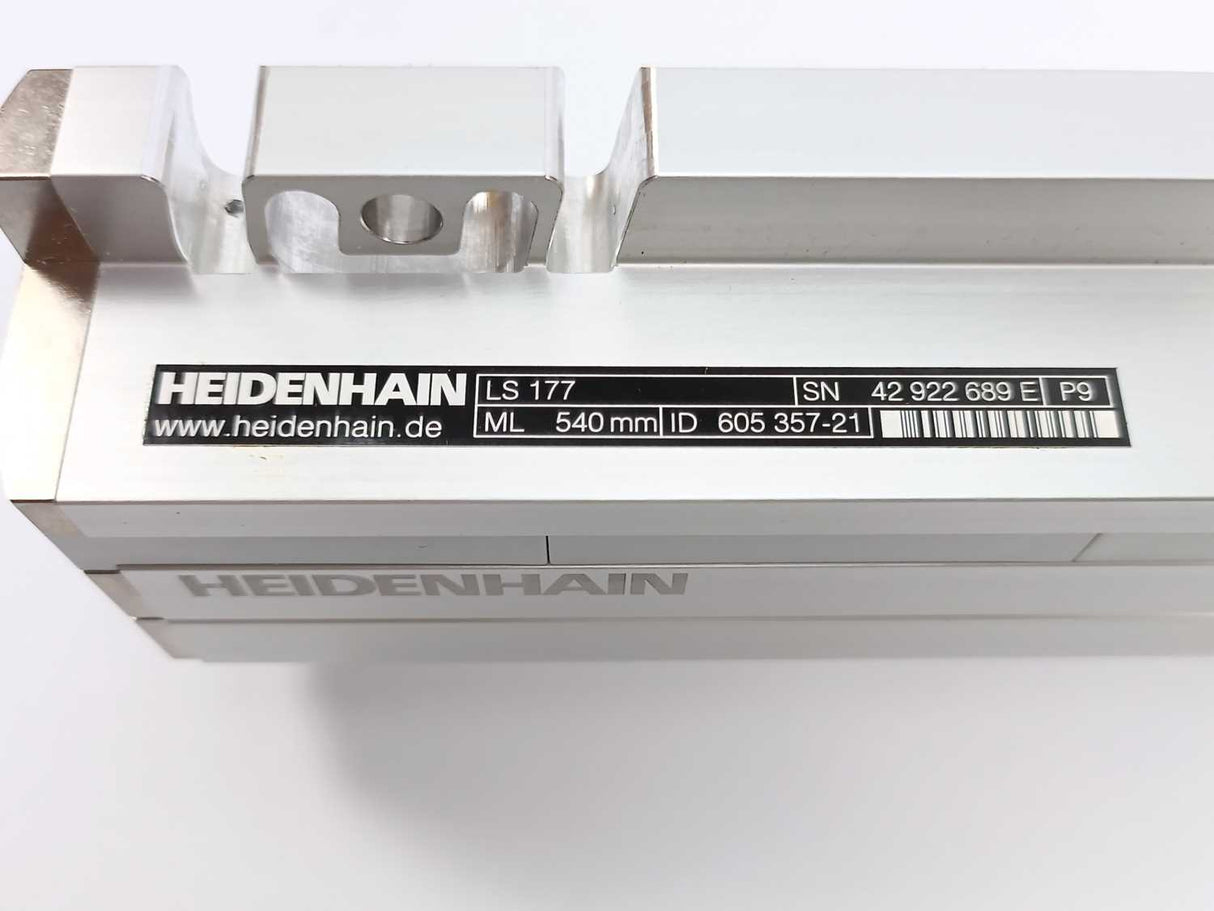 HEIDENHAIN 605126-01 AE LS 177 Linear Encoder w/ 605357-21 LS 177Rail