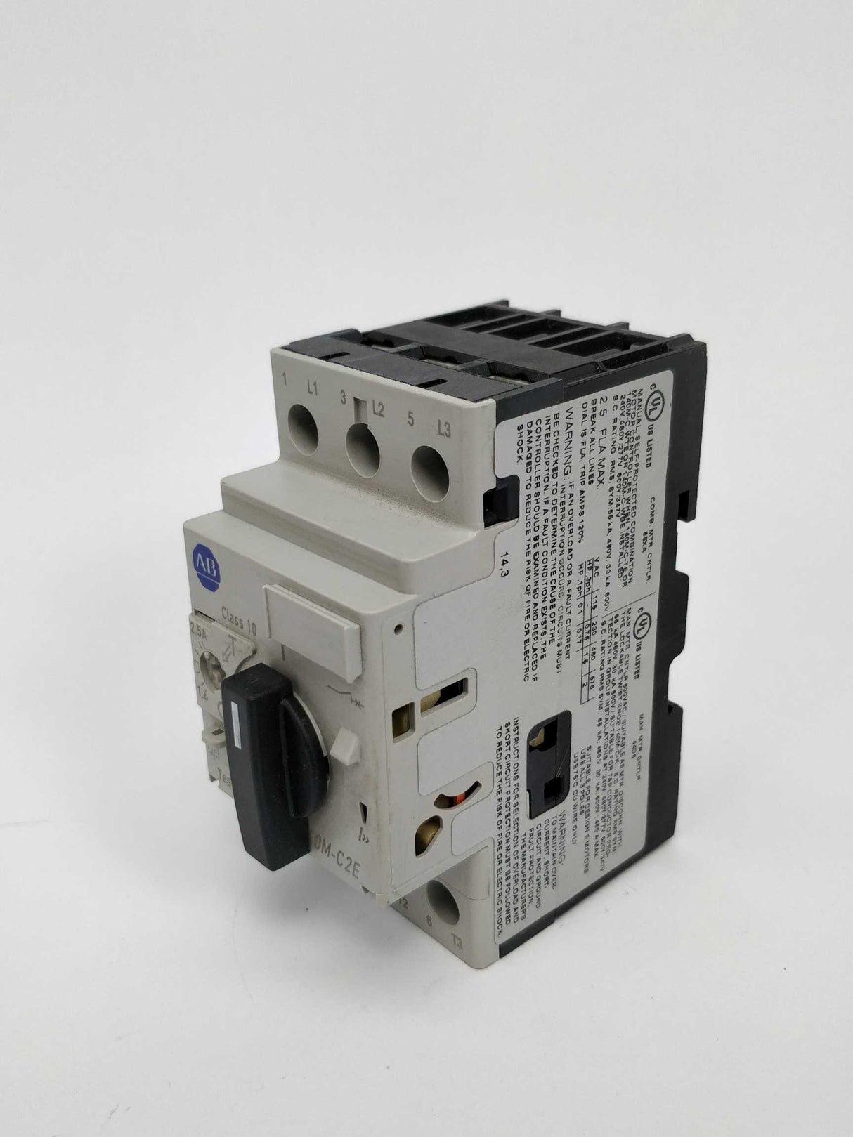 AB 140M-C2E-B25 Motor protector circuit breaker, Not used.