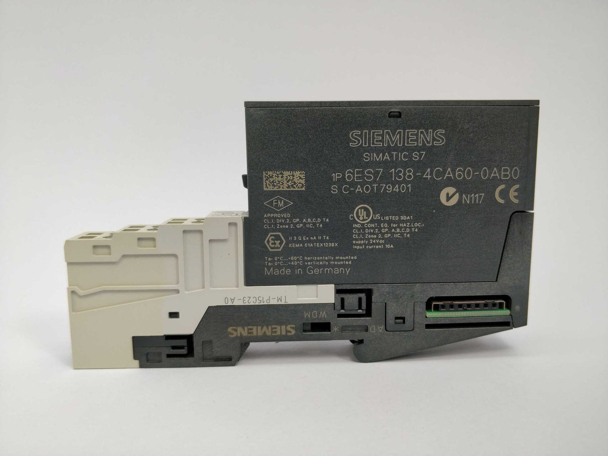 Siemens 6ES7138-4CA60-0AB0 Power module 6ES7193-4CD30-0AA0