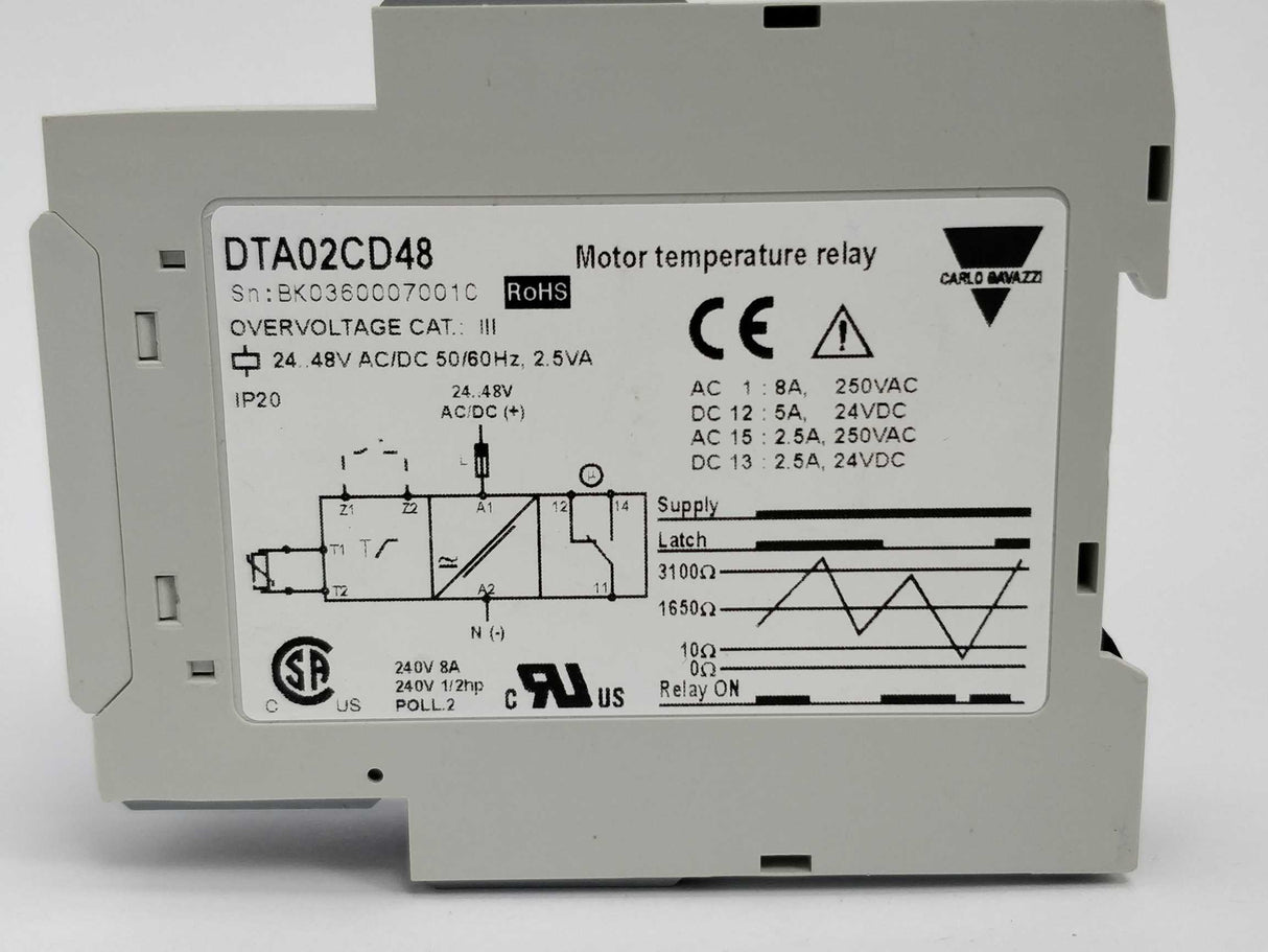 Carlo Gavazzi DTA02CD48 Motor temperature relay