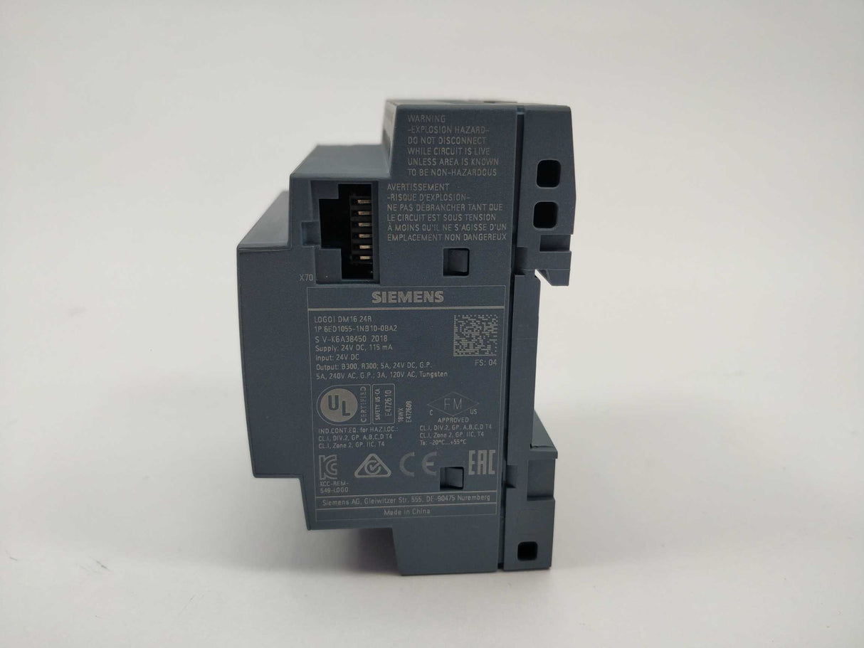 Siemens 6ED1055-1NB10-0BA2 LOGO! DM16 24R expansion module