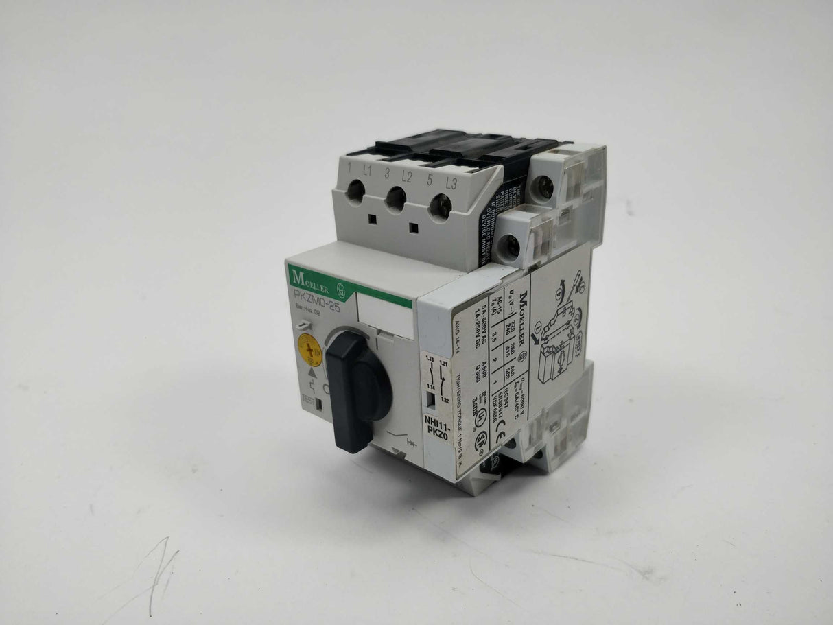 MOELLER PKZM0-25 Circuit Breaker with NHI11-PKZ0