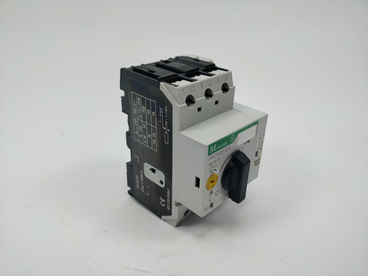 MOELLER PKZM0-2,5 Circuit Breaker with NHI11-PKZ0