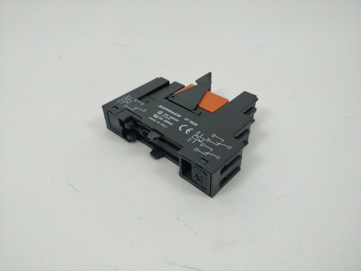 Schrack RT78626 Relay Socket with RT424024 & RPM LO 024. 24VDC 6 Pcs.