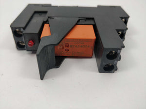 Schrack RT78626 Relay Socket with RT424024 & RPM LO 024. 24VDC 6 Pcs.