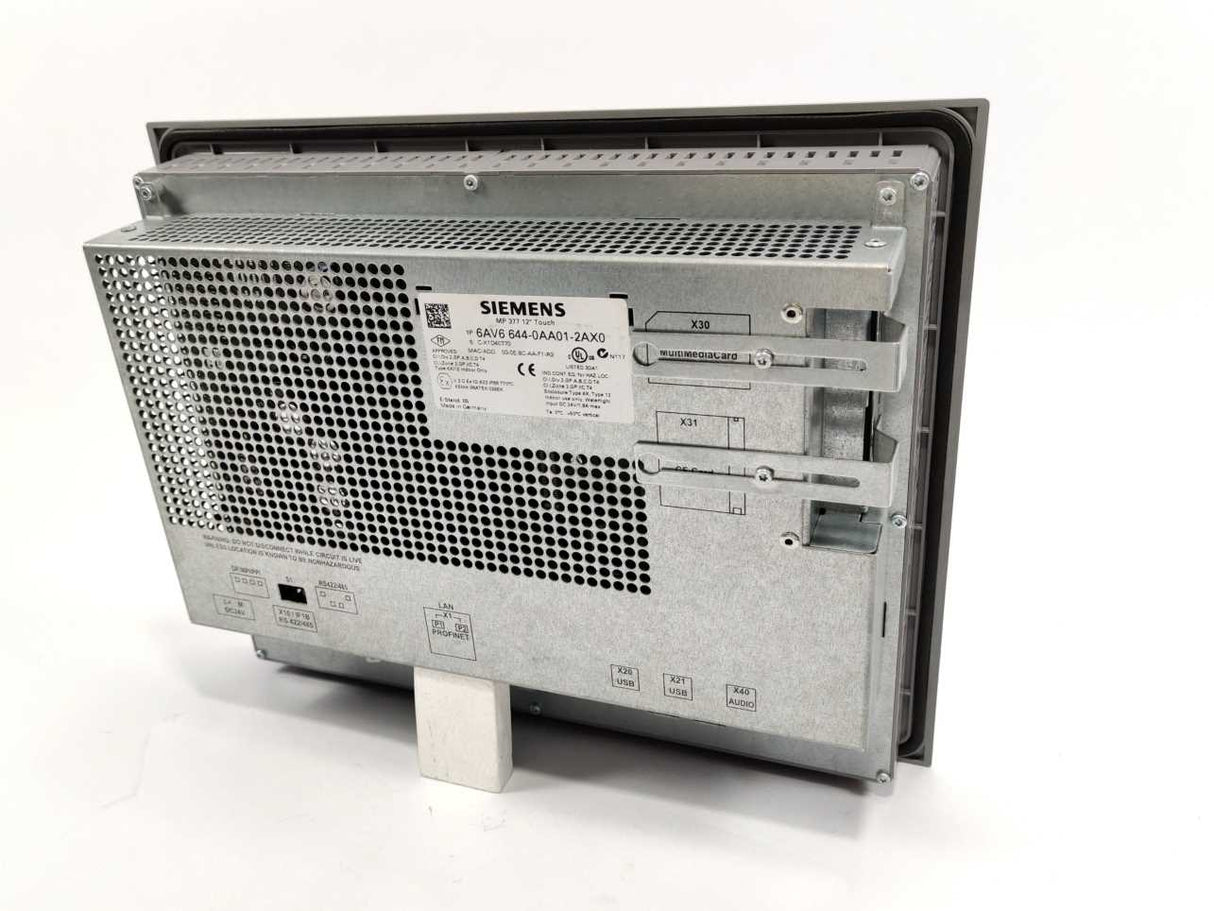 Siemens 6AV6644-0AA01-2AX0 SIMATIC MP 377 12" Touch Multi Panel