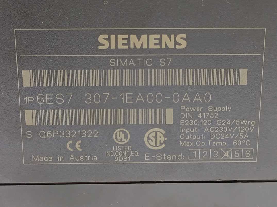 Siemens 6ES7307-1EA00-0AA0 SIMATIC S7