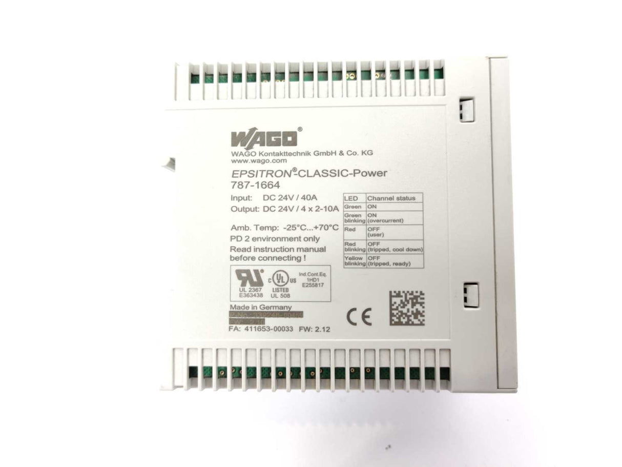 Wago 787-1664 Electronic Circuit Breaker